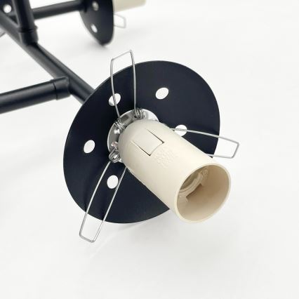 Brilagi - Plafondkroonluchter MALONY 4xE14/20W/230V zwart