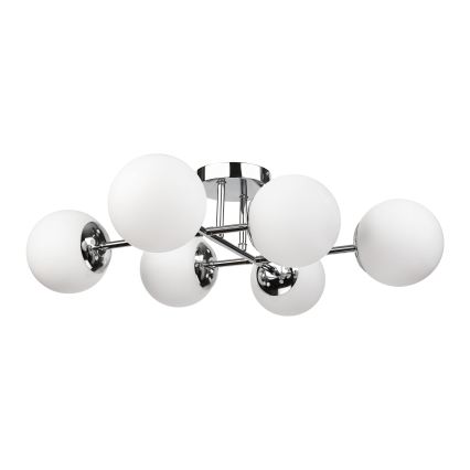 Brilagi - Plafondkroonluchter MALONY 6xE14/20W/230V glanzend chroom