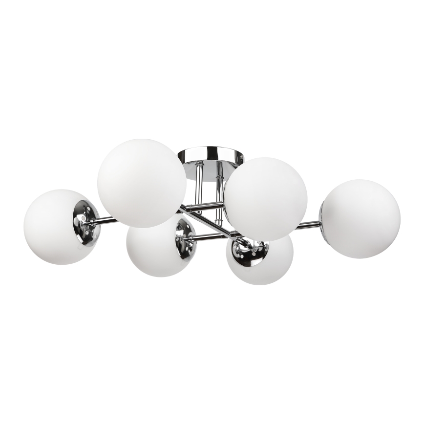 Brilagi - Plafondkroonluchter MALONY 6xE14/20W/230V glanzend chroom