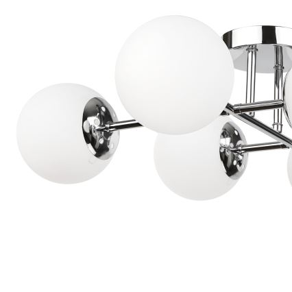 Brilagi - Plafondkroonluchter MALONY 6xE14/20W/230V glanzend chroom