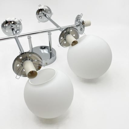 Brilagi - Plafondkroonluchter MALONY 6xE14/20W/230V glanzend chroom