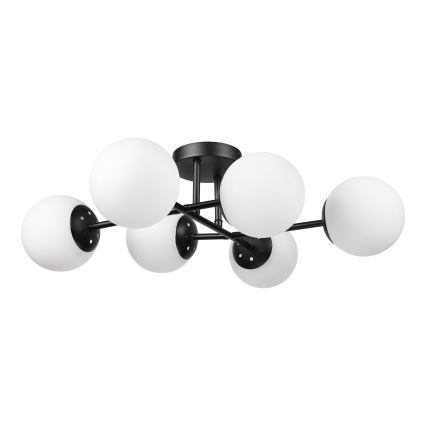 Brilagi - Plafondkroonluchter MALONY 6xE14/20W/230V zwart