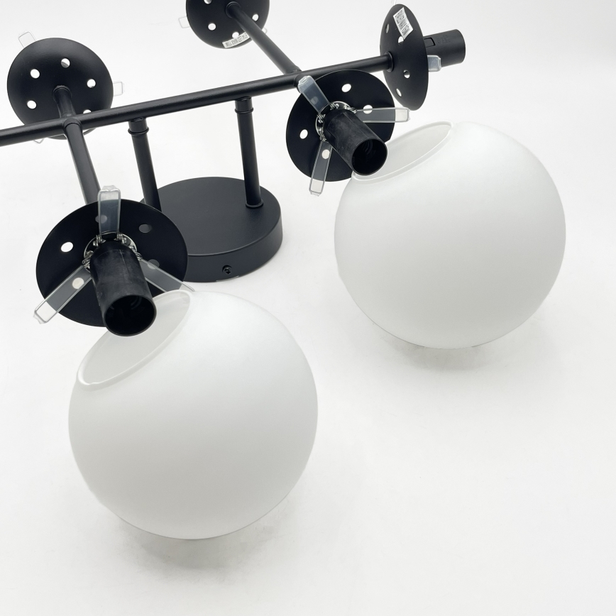 Brilagi - Plafondkroonluchter MALONY 6xE14/20W/230V zwart