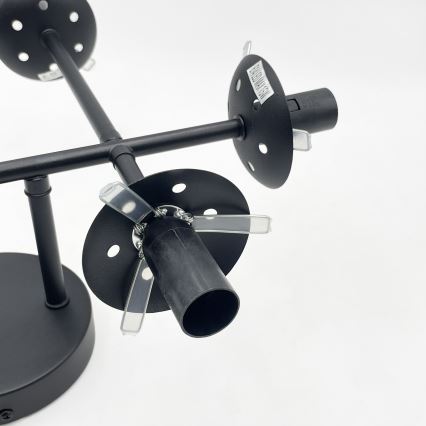 Brilagi - Plafondkroonluchter MALONY 6xE14/20W/230V zwart