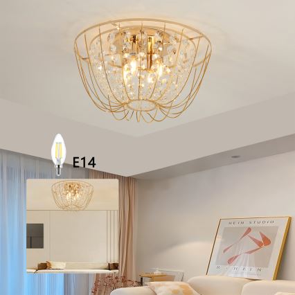 Brilagi - Plafondkroonluchter VASTERAS 4xE14/40W/230V Ø 45 cm