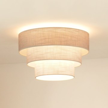 Brilagi - Plafondlamp ALASKA LUNETA 1xE27/15W/230V diameter 45 cm grijs/crème