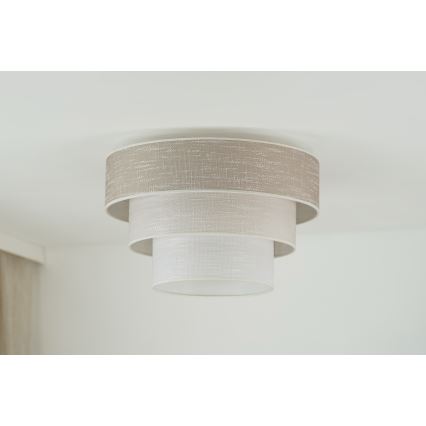 Brilagi - Plafondlamp ALASKA LUNETA 1xE27/15W/230V diameter 45 cm grijs/crème