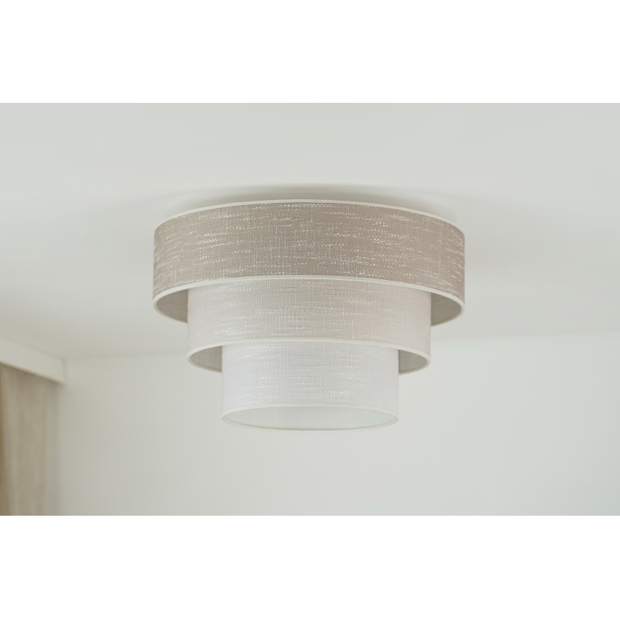 Brilagi - Plafondlamp ALASKA LUNETA 1xE27/15W/230V diameter 45 cm grijs/crème