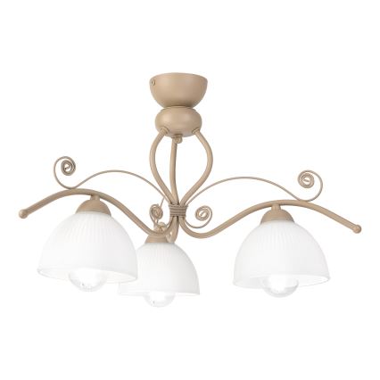 Brilagi - Plafondlamp ANTICO MODERN 3xE27/60W/230V beige