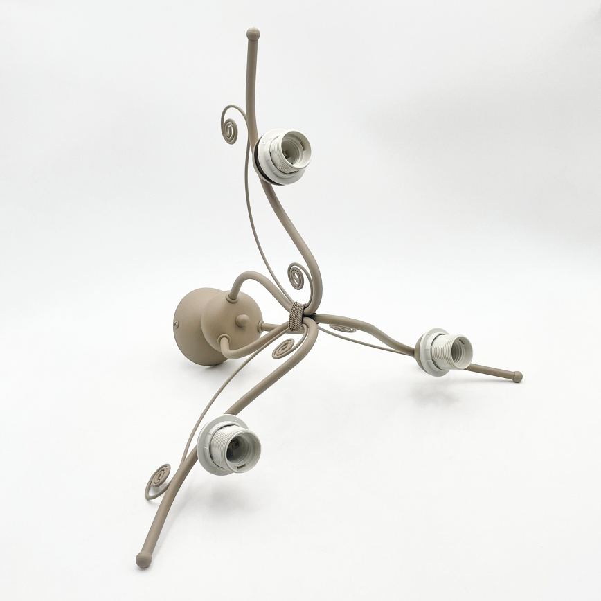 Brilagi - Plafondlamp ANTICO MODERN 3xE27/60W/230V beige