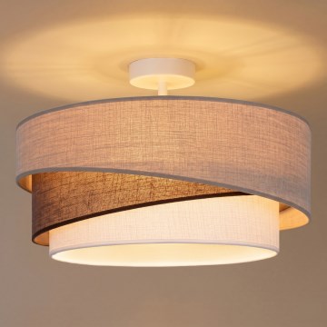 Brilagi - Plafondlamp ARROW 1xE27/60W/230V Ø 45 cm beige/bruin/wit