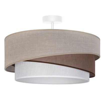 Brilagi - Plafondlamp ARROW 1xE27/60W/230V Ø 45 cm beige/bruin/wit