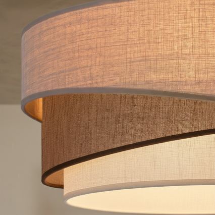 Brilagi - Plafondlamp ARROW 1xE27/60W/230V Ø 45 cm beige/bruin/wit