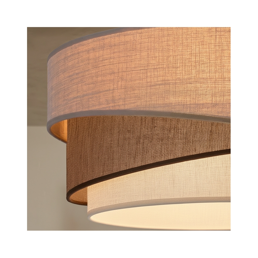 Brilagi - Plafondlamp ARROW 1xE27/60W/230V Ø 45 cm beige/bruin/wit