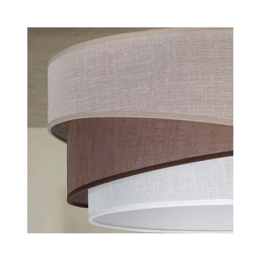 Brilagi - Plafondlamp ARROW 1xE27/60W/230V Ø 45 cm beige/bruin/wit