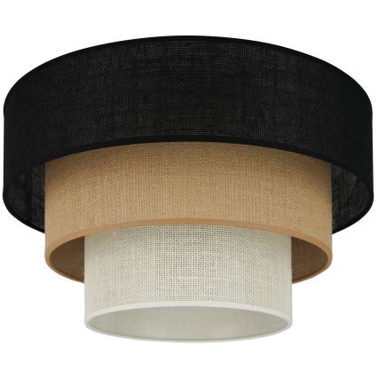 Brilagi - Plafondlamp ASPEN LUNETA 1xE27/15W/230V diameter 45 cm zwart/beige/crème