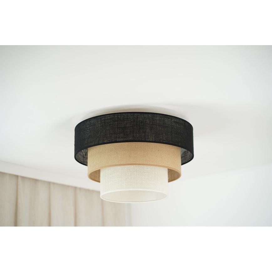 Brilagi - Plafondlamp ASPEN LUNETA 1xE27/15W/230V diameter 45 cm zwart/beige/crème