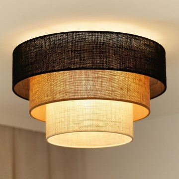 Brilagi - Plafondlamp ASPEN LUNETA 1xE27/15W/230V Ø 45 cm zwart/beige/crème