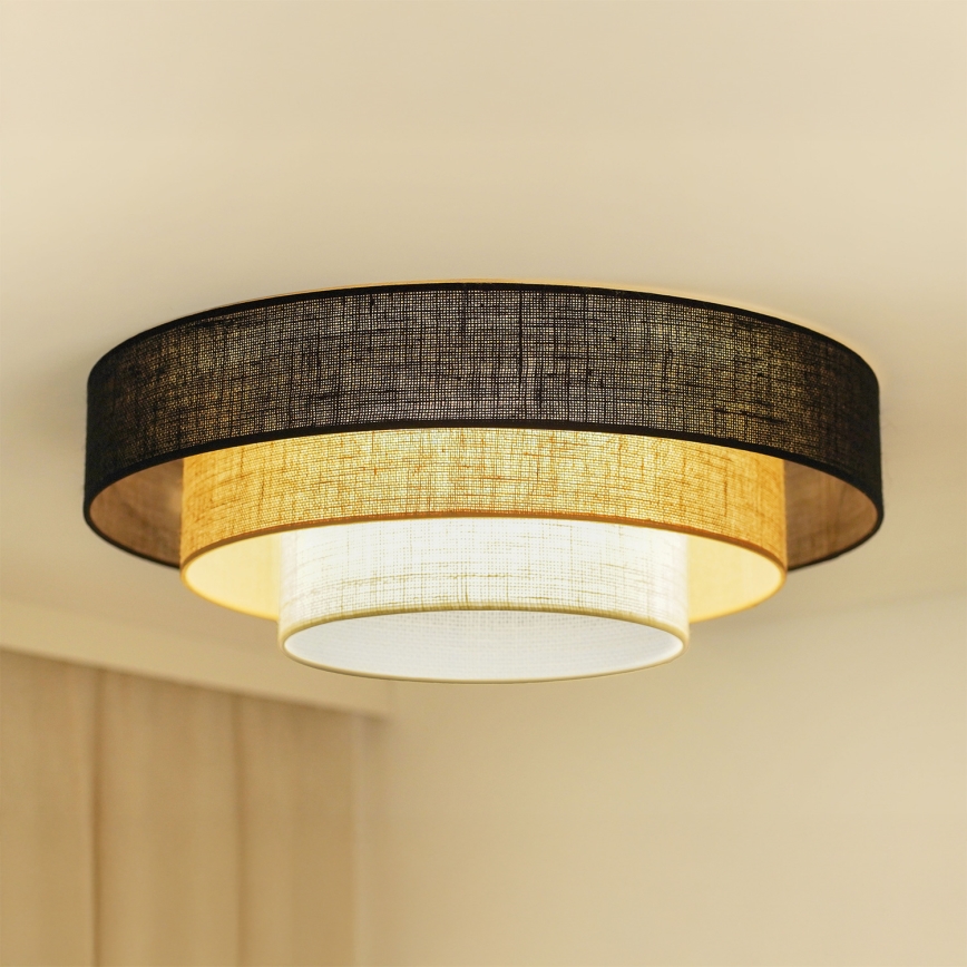 Brilagi - Plafondlamp ASPEN LUNETA LED/12W/230V diameter 60 cm 3000K/4000K/6400K zwart/beige/crème