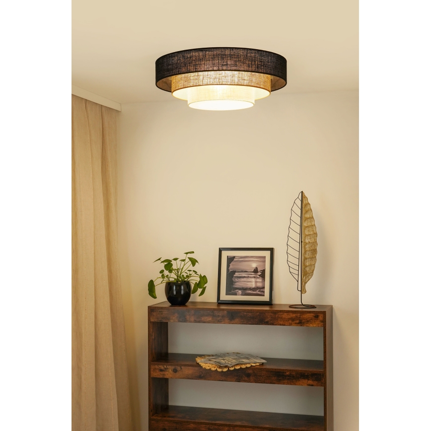 Brilagi - Plafondlamp ASPEN LUNETA LED/12W/230V diameter 60 cm 3000K/4000K/6400K zwart/beige/crème