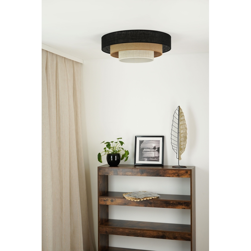 Brilagi - Plafondlamp ASPEN LUNETA LED/12W/230V diameter 60 cm 3000K/4000K/6400K zwart/beige/crème