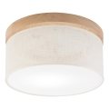 Brilagi - Plafondlamp BELLADONNA 1xE27/15W/230V diameter 30 cm crème/eiken