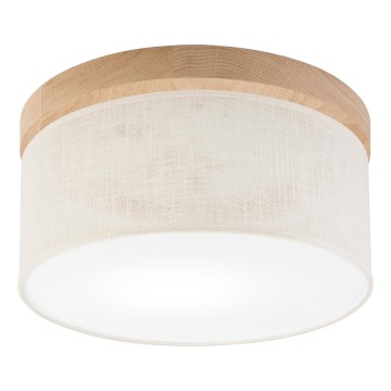 Brilagi - Plafondlamp BELLADONNA 1xE27/15W/230V diameter 30 cm crème/eiken