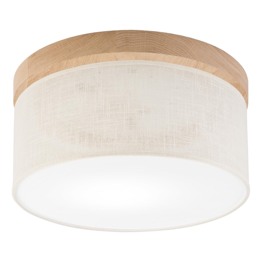 Brilagi - Plafondlamp BELLADONNA 1xE27/15W/230V diameter 30 cm crème/eiken