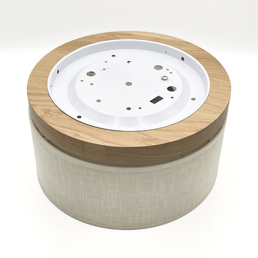 Brilagi - Plafondlamp BELLADONNA 1xE27/15W/230V diameter 30 cm crème/eiken