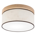 Brilagi - Plafondlamp BELLADONNA 1xE27/15W/230V diameter 30 cm crème/eiken