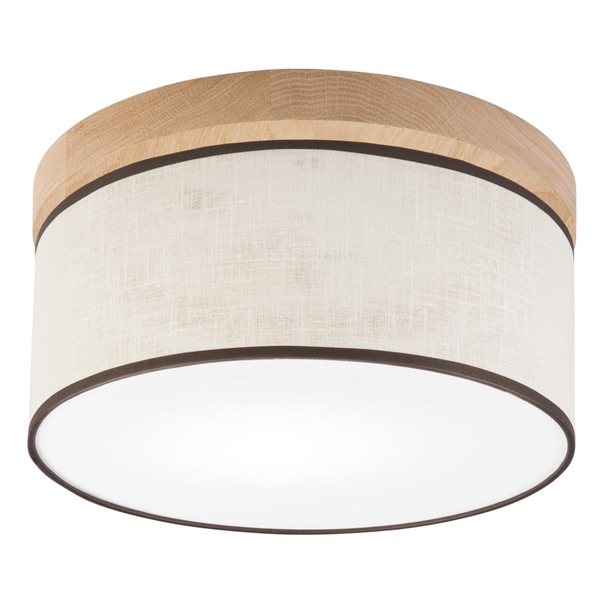 Brilagi - Plafondlamp BELLADONNA 1xE27/15W/230V diameter 30 cm crème/eiken