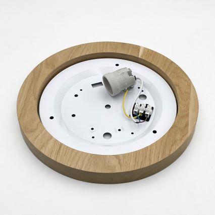 Brilagi - Plafondlamp BELLADONNA 1xE27/15W/230V diameter 30 cm crème/eiken