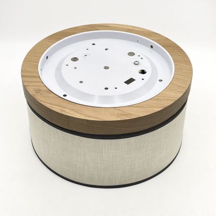 Brilagi - Plafondlamp BELLADONNA 1xE27/15W/230V diameter 30 cm crème/eiken