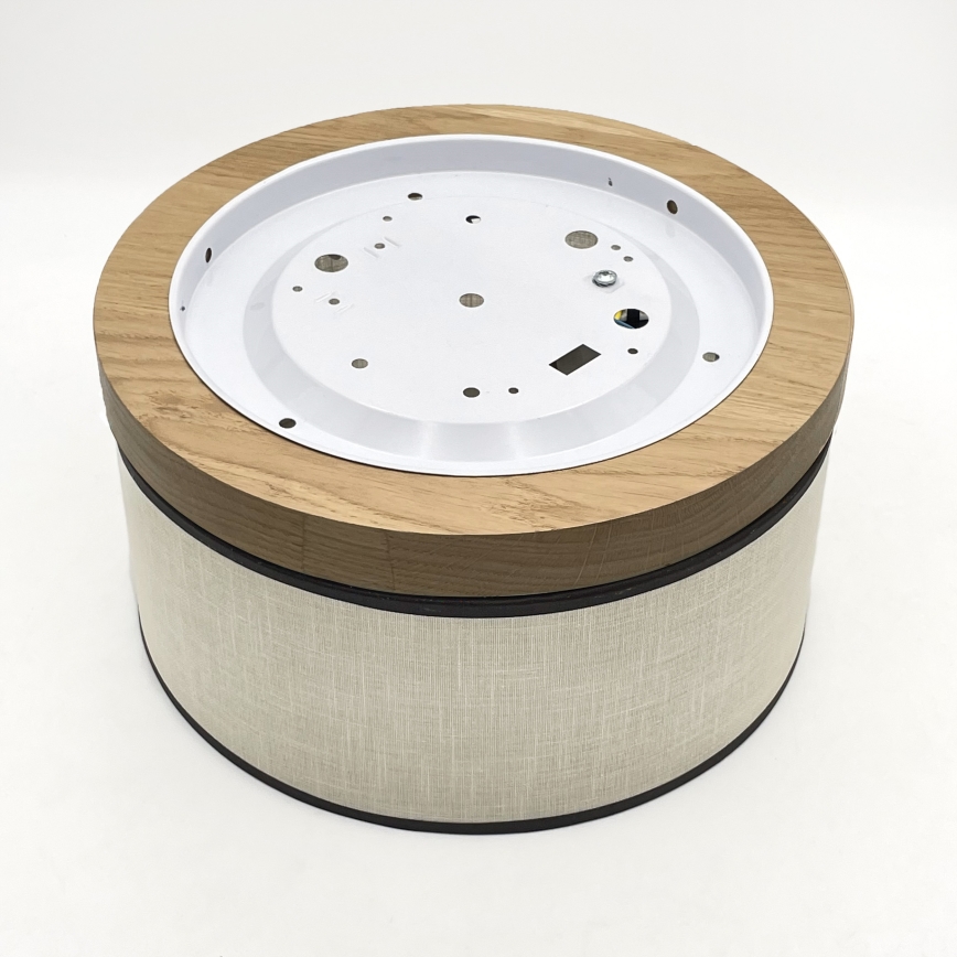 Brilagi - Plafondlamp BELLADONNA 1xE27/15W/230V diameter 30 cm crème/eiken