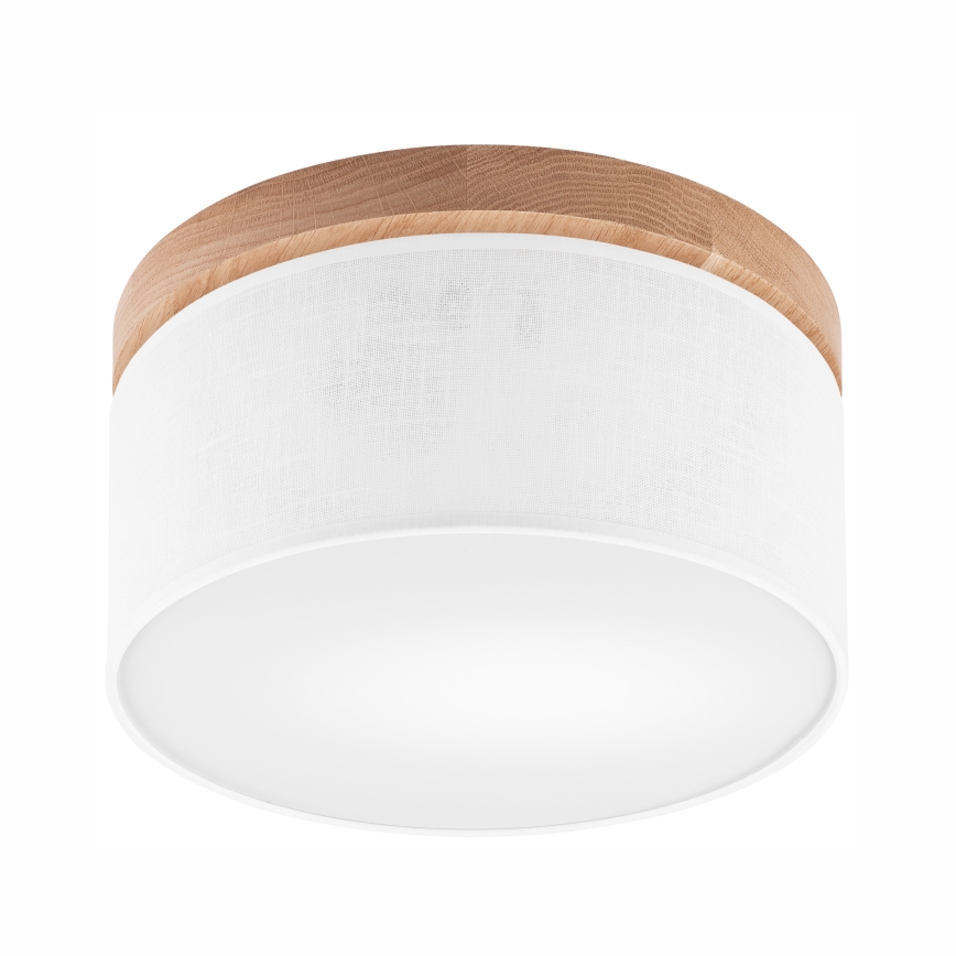 Brilagi - Plafondlamp BELLADONNA 1xE27/15W/230V diameter 30 cm wit/eiken