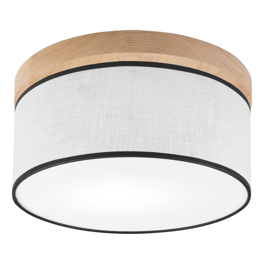 Brilagi - Plafondlamp BELLADONNA 1xE27/15W/230V diameter 30 cm wit/eiken