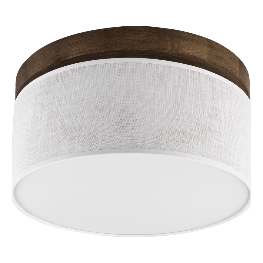 Brilagi - Plafondlamp BELLADONNA 1xE27/15W/230V diameter 30 cm wit/eiken
