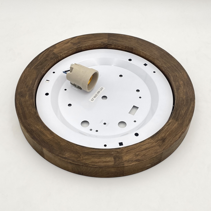 Brilagi - Plafondlamp BELLADONNA 1xE27/15W/230V diameter 30 cm wit/eiken