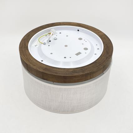 Brilagi - Plafondlamp BELLADONNA 1xE27/15W/230V diameter 30 cm wit/eiken