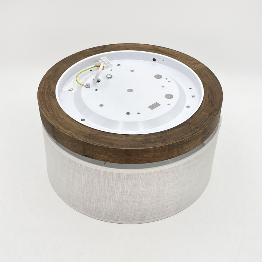 Brilagi - Plafondlamp BELLADONNA 1xE27/15W/230V diameter 30 cm wit/eiken
