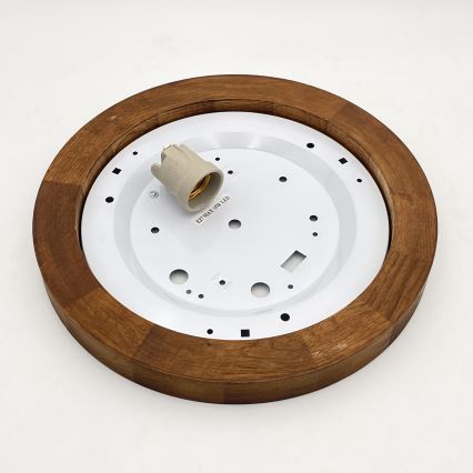 Brilagi - Plafondlamp BELLADONNA 1xE27/15W/230V diameter 30 cm wit/eiken kers