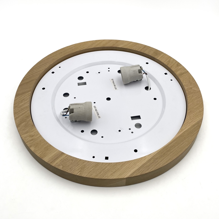 Brilagi - Plafondlamp BELLADONNA 2xE27/15W/230V diameter 40 cm crème/eiken