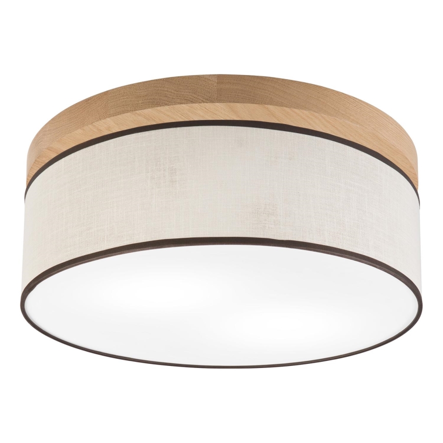 Brilagi - Plafondlamp BELLADONNA 2xE27/15W/230V diameter 40 cm crème/eiken