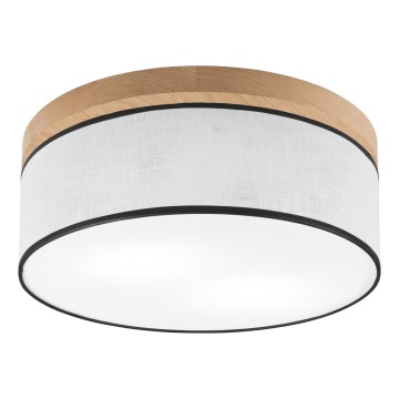 Brilagi - Plafondlamp BELLADONNA 2xE27/15W/230V diameter 40 cm wit/eiken