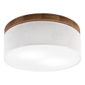 Brilagi - Plafondlamp BELLADONNA 2xE27/15W/230V diameter 40 cm wit/eiken kers