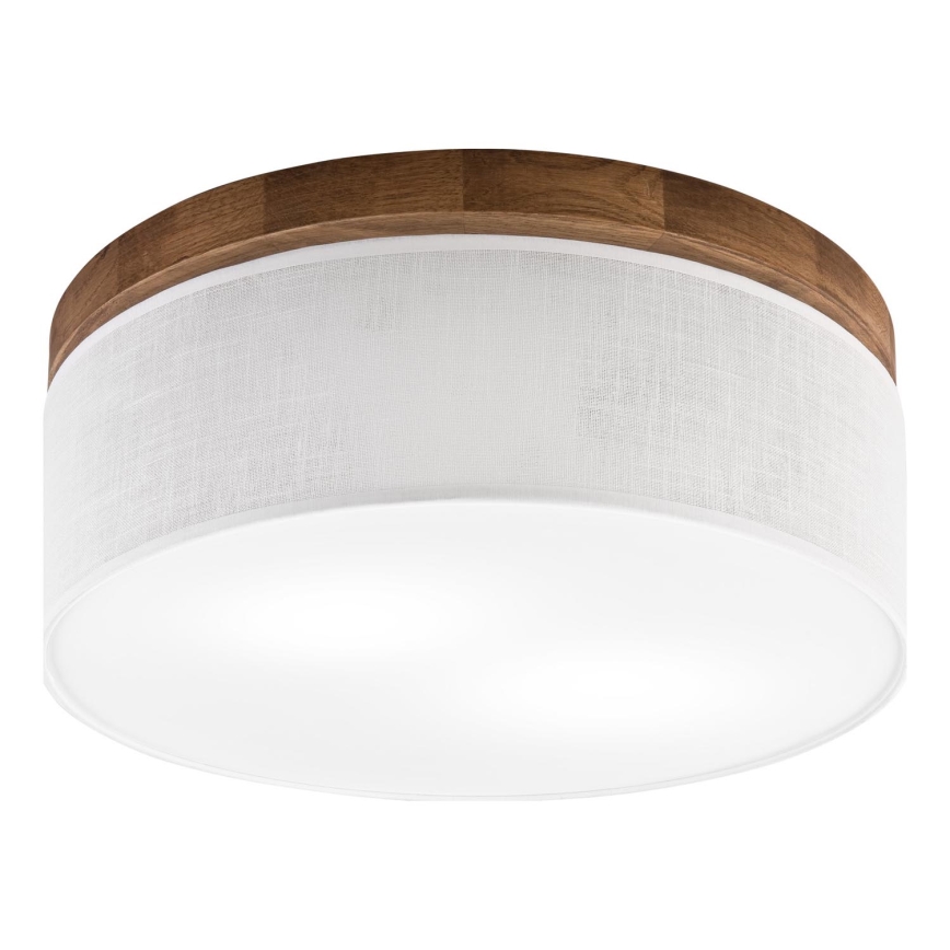 Brilagi - Plafondlamp BELLADONNA 2xE27/15W/230V diameter 40 cm wit/eiken kers