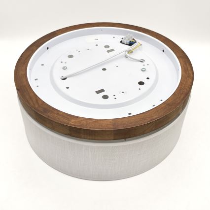 Brilagi - Plafondlamp BELLADONNA 2xE27/15W/230V diameter 40 cm wit/eiken kers