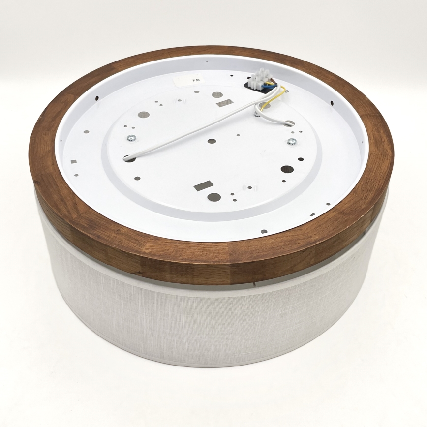 Brilagi - Plafondlamp BELLADONNA 2xE27/15W/230V diameter 40 cm wit/eiken kers