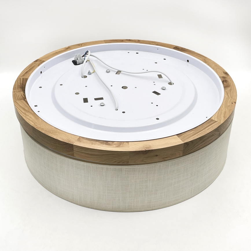 Brilagi - Plafondlamp BELLADONNA 3xE27/15W/230V diameter 50 cm crème/eiken