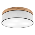 Brilagi - Plafondlamp BELLADONNA 3xE27/15W/230V diameter 50 cm wit/eiken